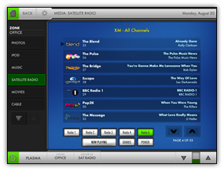Touchscreen Thumbnails Interface